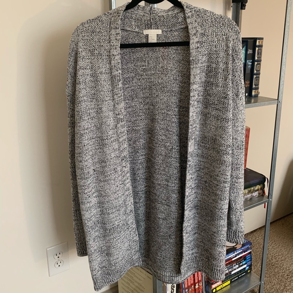 Forever 21 Long light grey cardigan